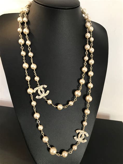 buy chanel necklace uk|chanel long necklace with logo.